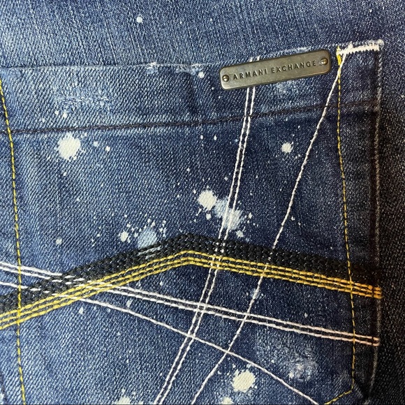 Armani Exchange Destroyed Bleach Jean - Picture 7 of 9